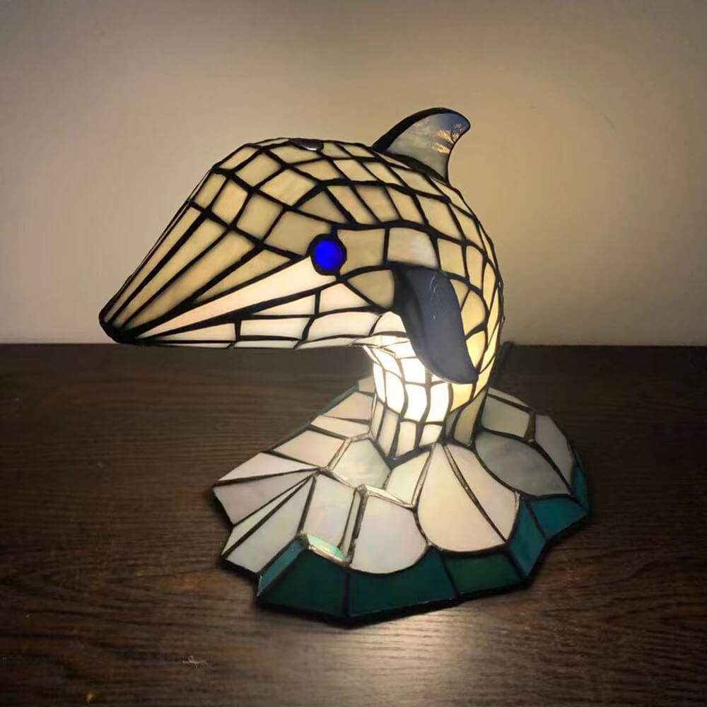 Animal Stained Glass Decorative Table Lamp
