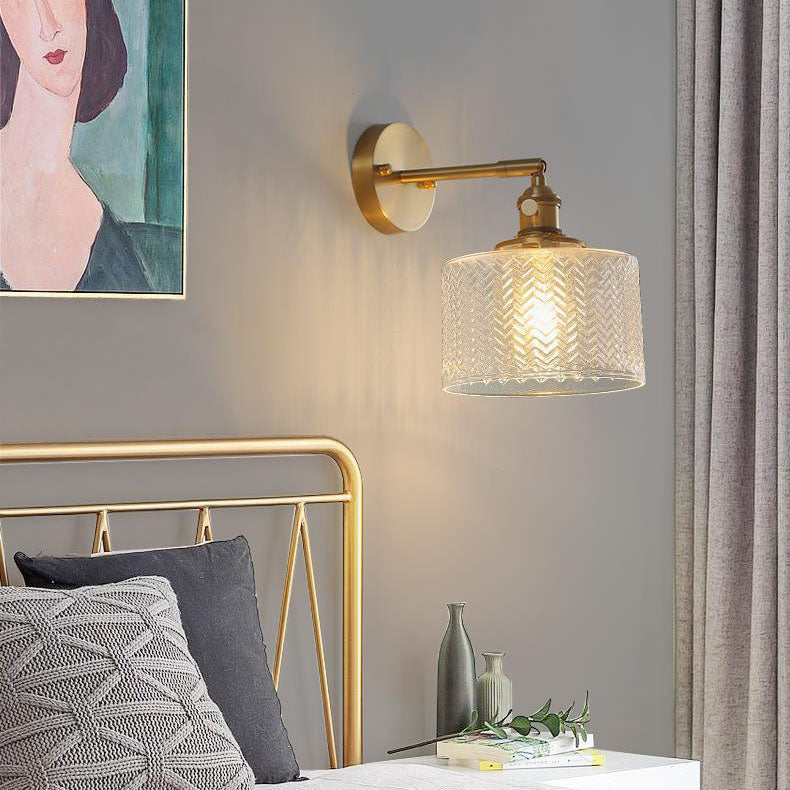 Brass Cylinder Wall Lamp