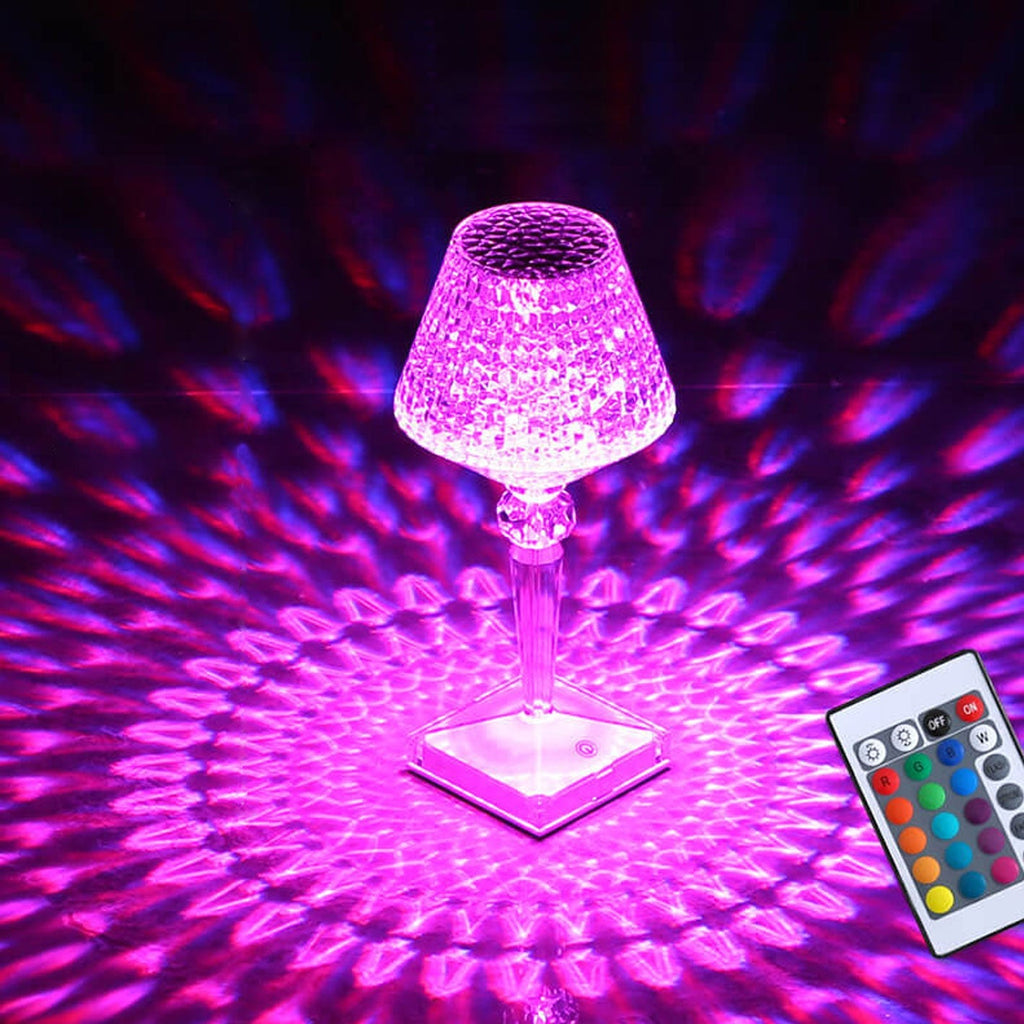 Acrylic Diamond Wine Glass Table Lamp