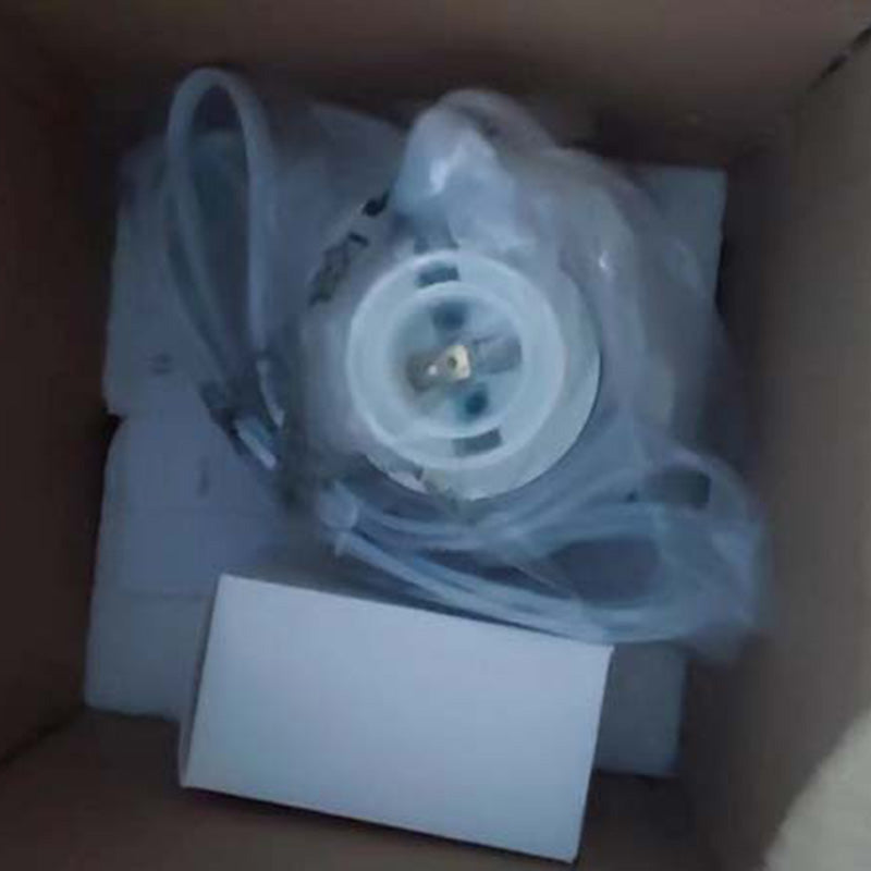 Flat Round Glass Iron Table Lamp