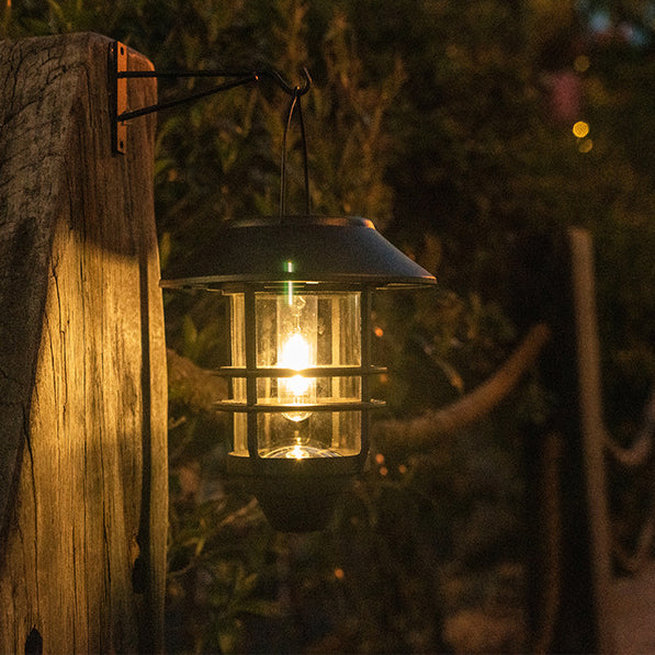 Aluminum Glass Lantern Cylinder Outdoor Light