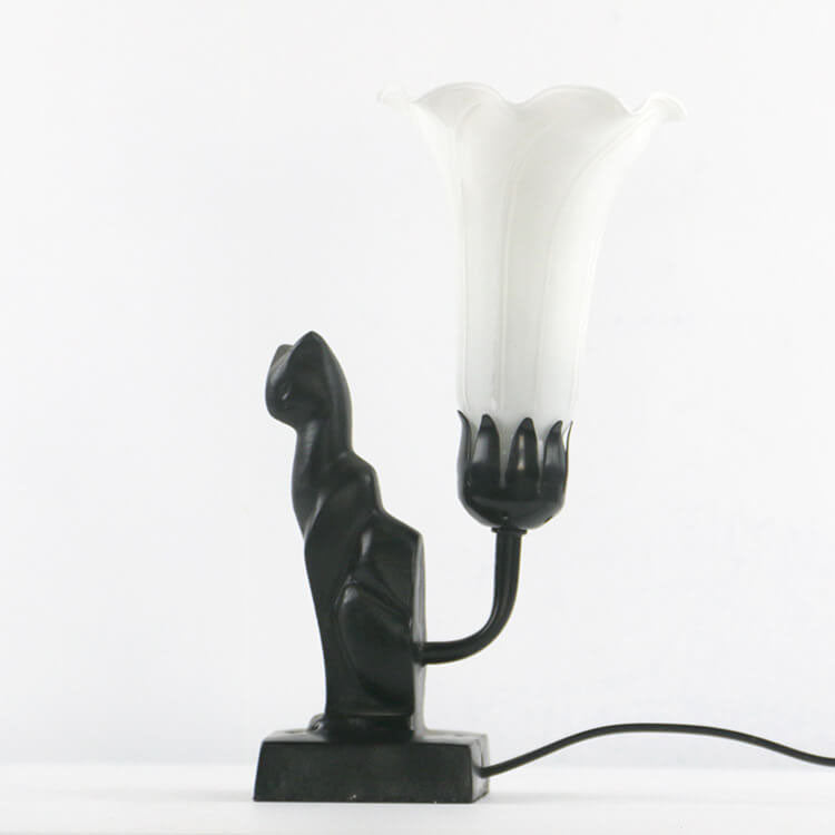 Glass Flared Eye Protection Table Lamp