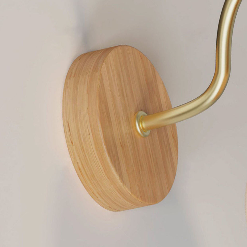 Striped Glass Round Log Wall Lamp