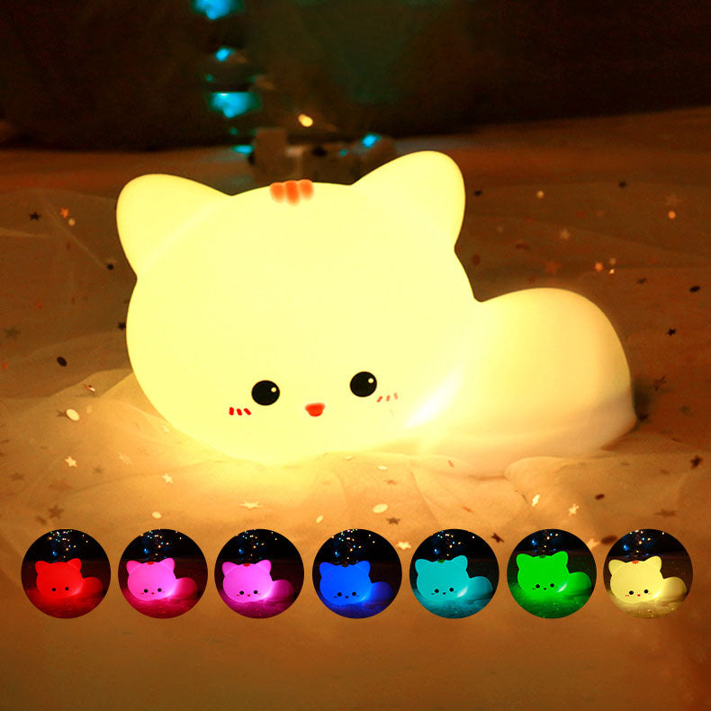 Cat Silicone Pat Remote Table Lamp