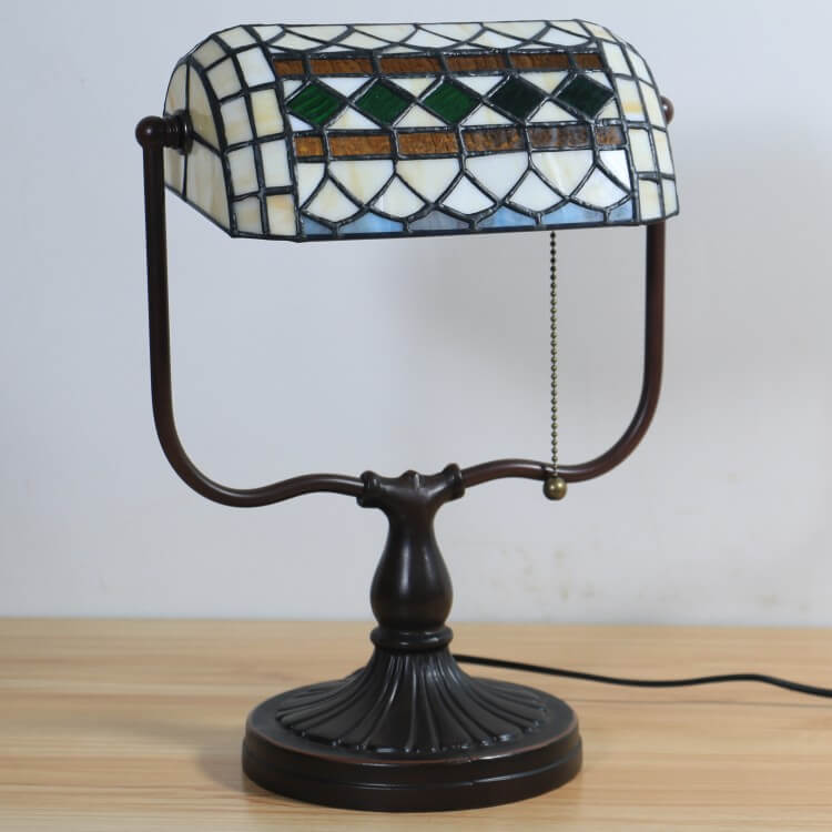 Floral Butterfly Stained Glass Table Lamp