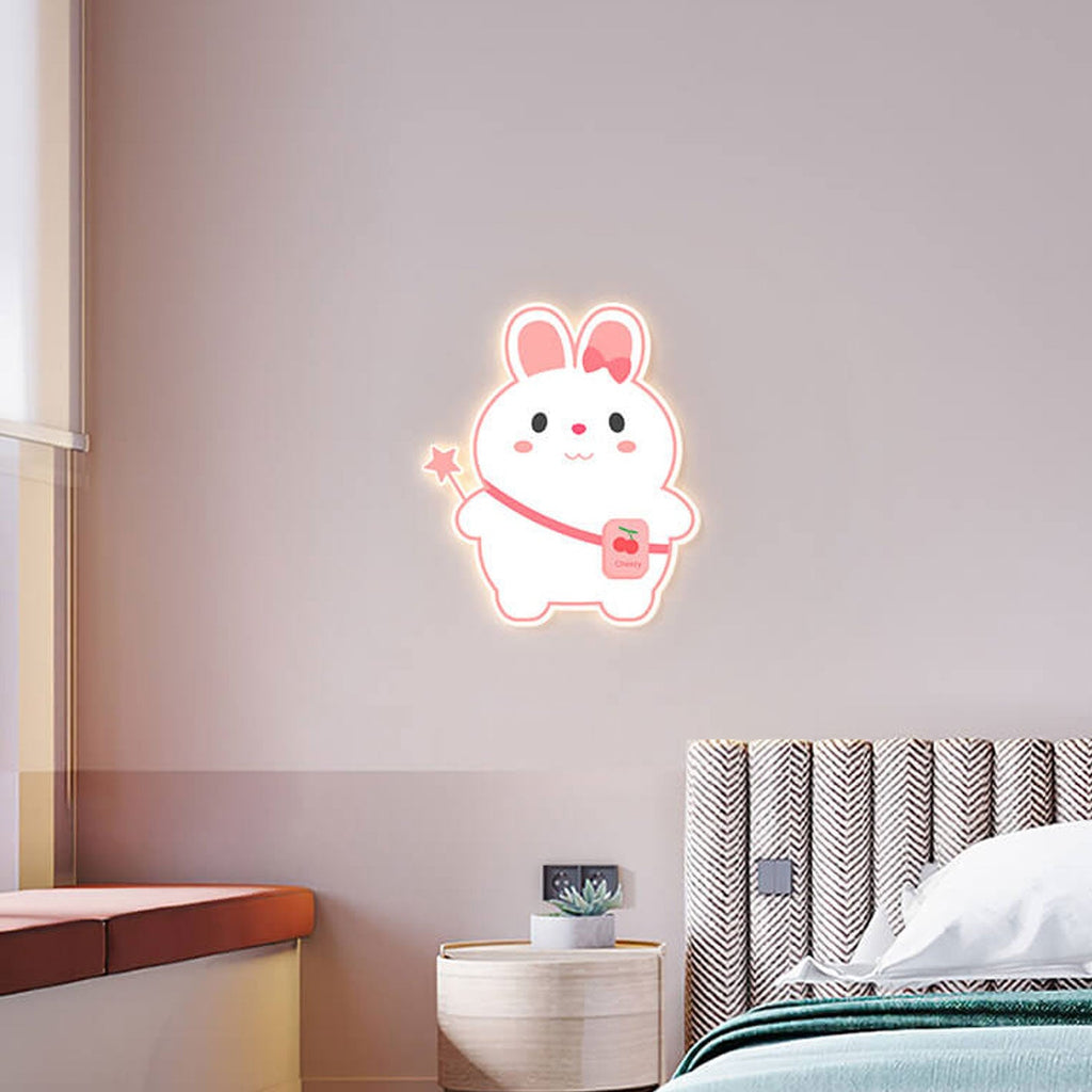 Cartoon Rabbit Unicorn Kids Wall Lamp