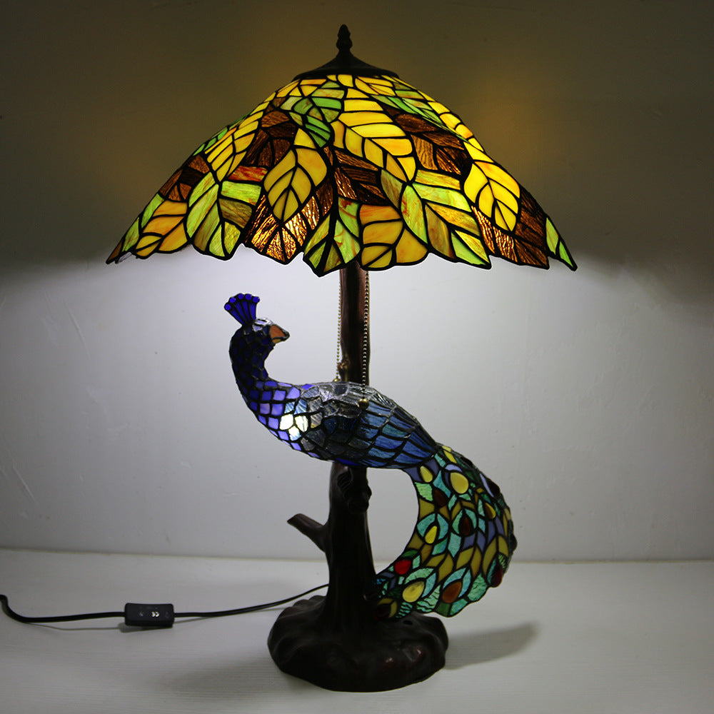 Dome Resin Glass Living 4-Light Table Lamp