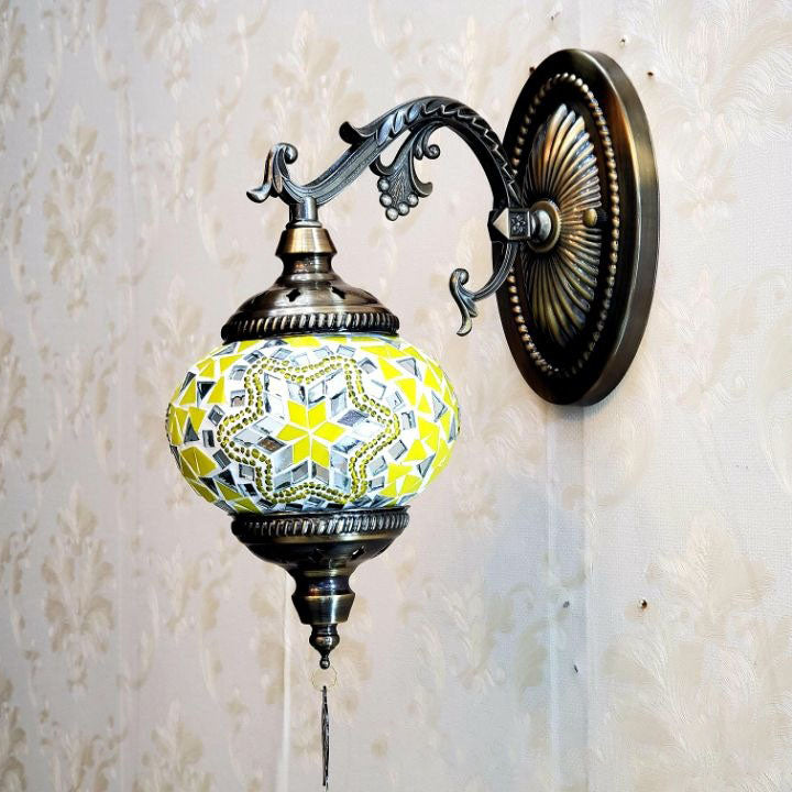 Exotic Cracked Glass Wall Lamp