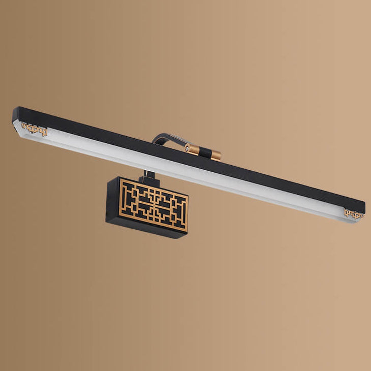 Iron Bar Rotating Mirror Wall Lamp
