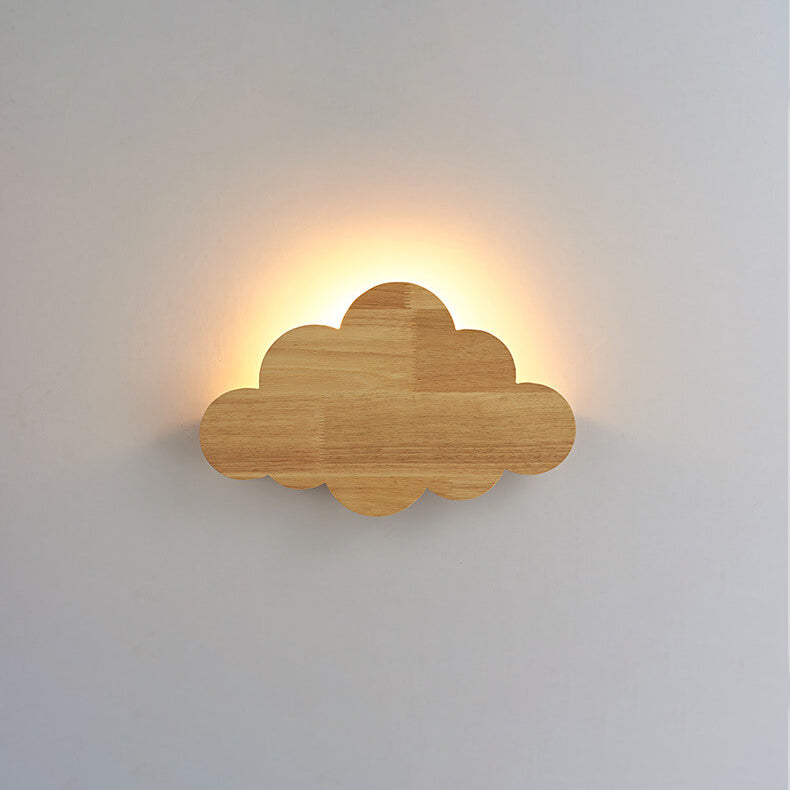 Cloud Wood Wall Lamp