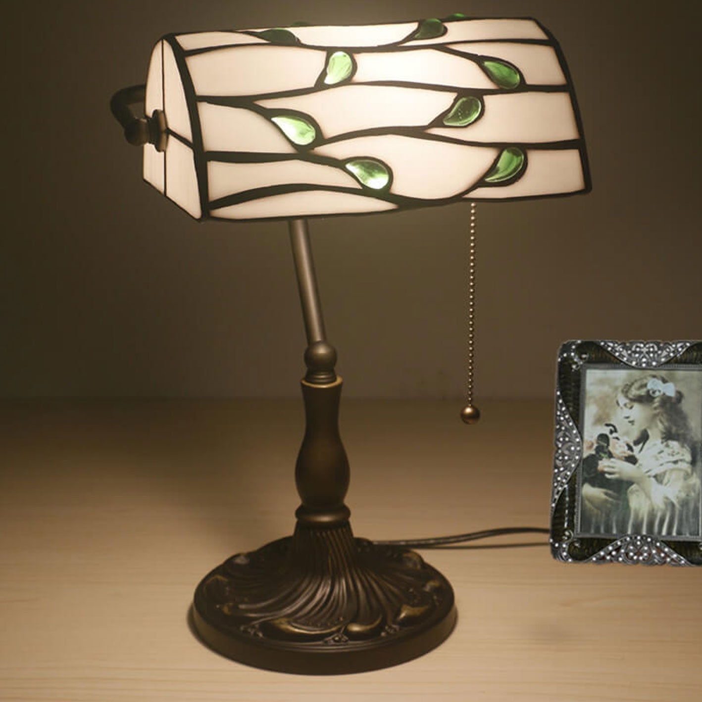 Lucite Beads Design Table Lamp