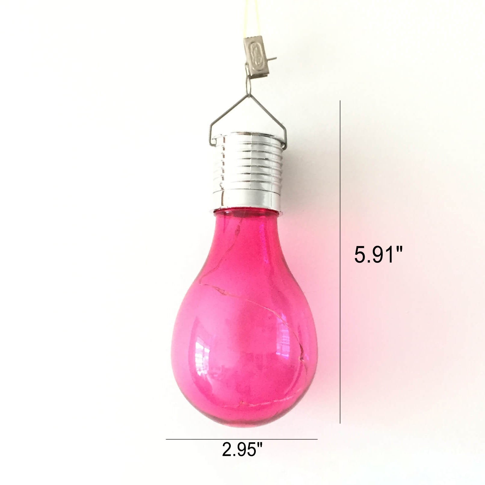 Color Bulbs Plastic Outdoor Light