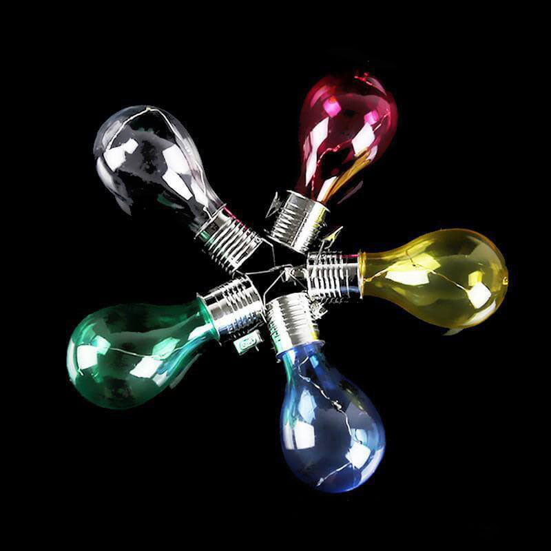 Color Bulbs Plastic Outdoor Light