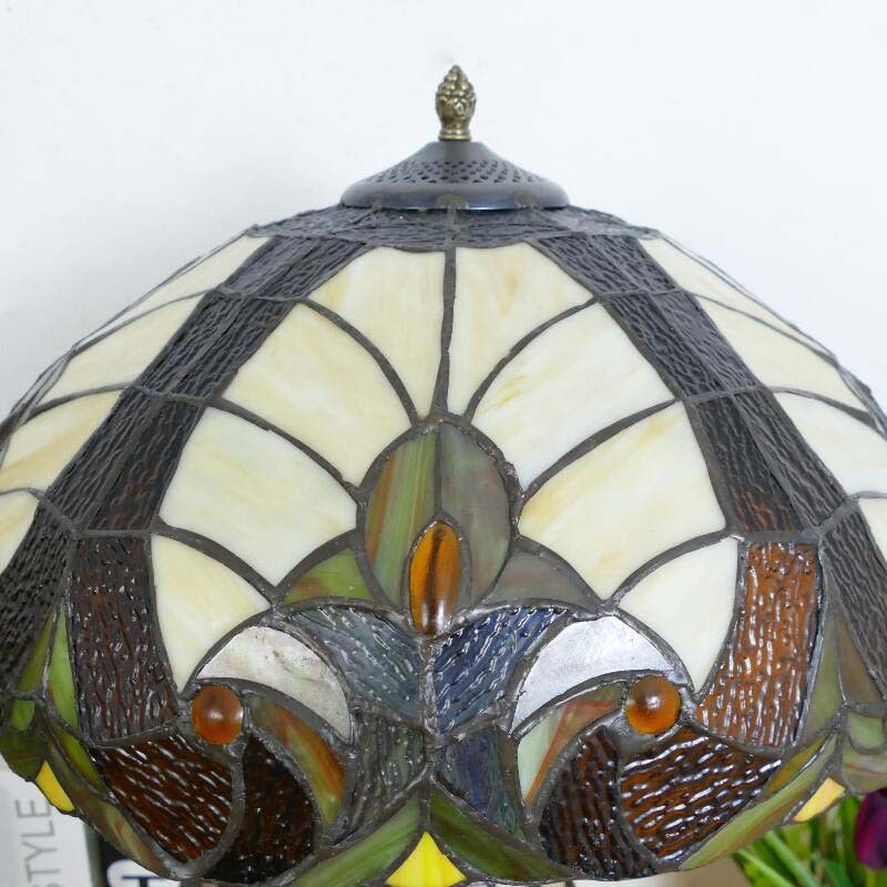 Baroque Umbrella Resin Stained 3-Light Table Lamp