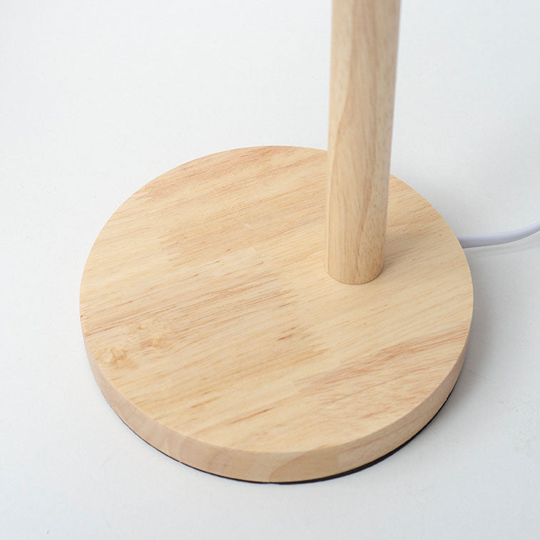 Solid Color Rotatable Wood Table Lamp