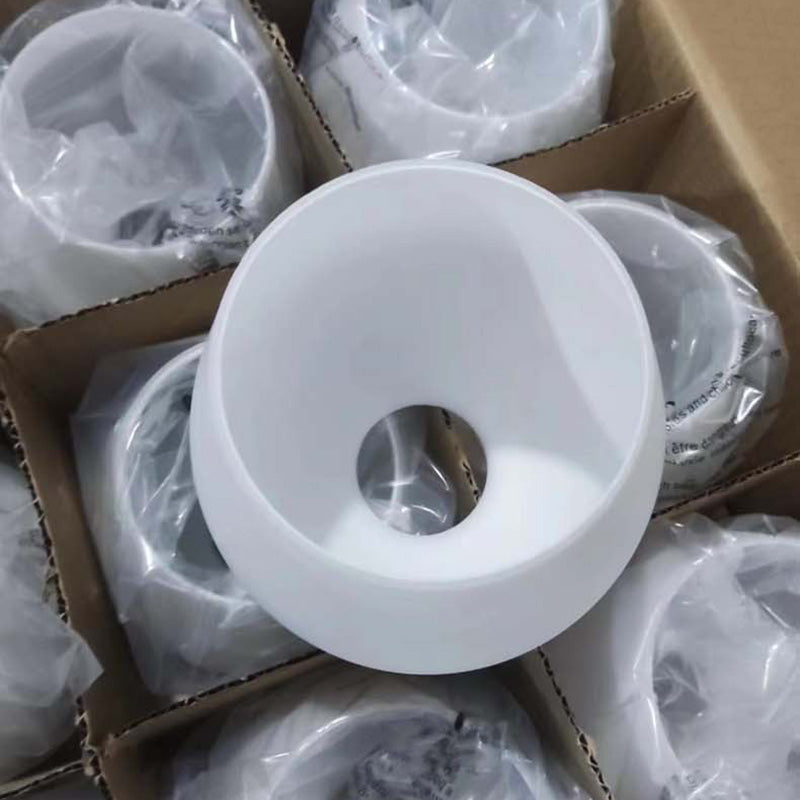 Flat Round Glass Iron Table Lamp
