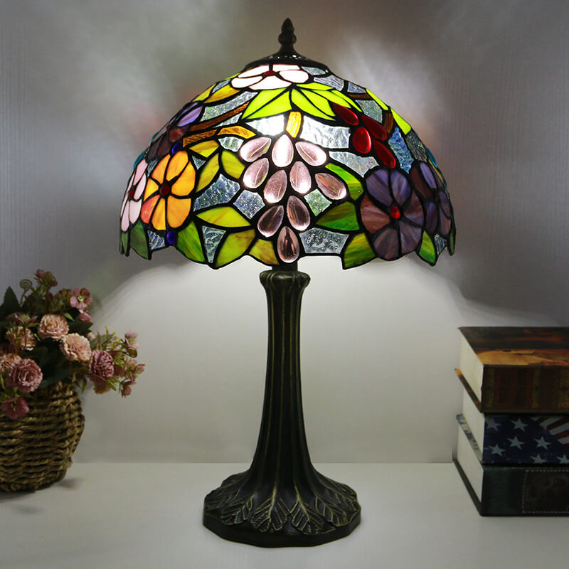 Stained Glass Dome Hardware Table Lamp