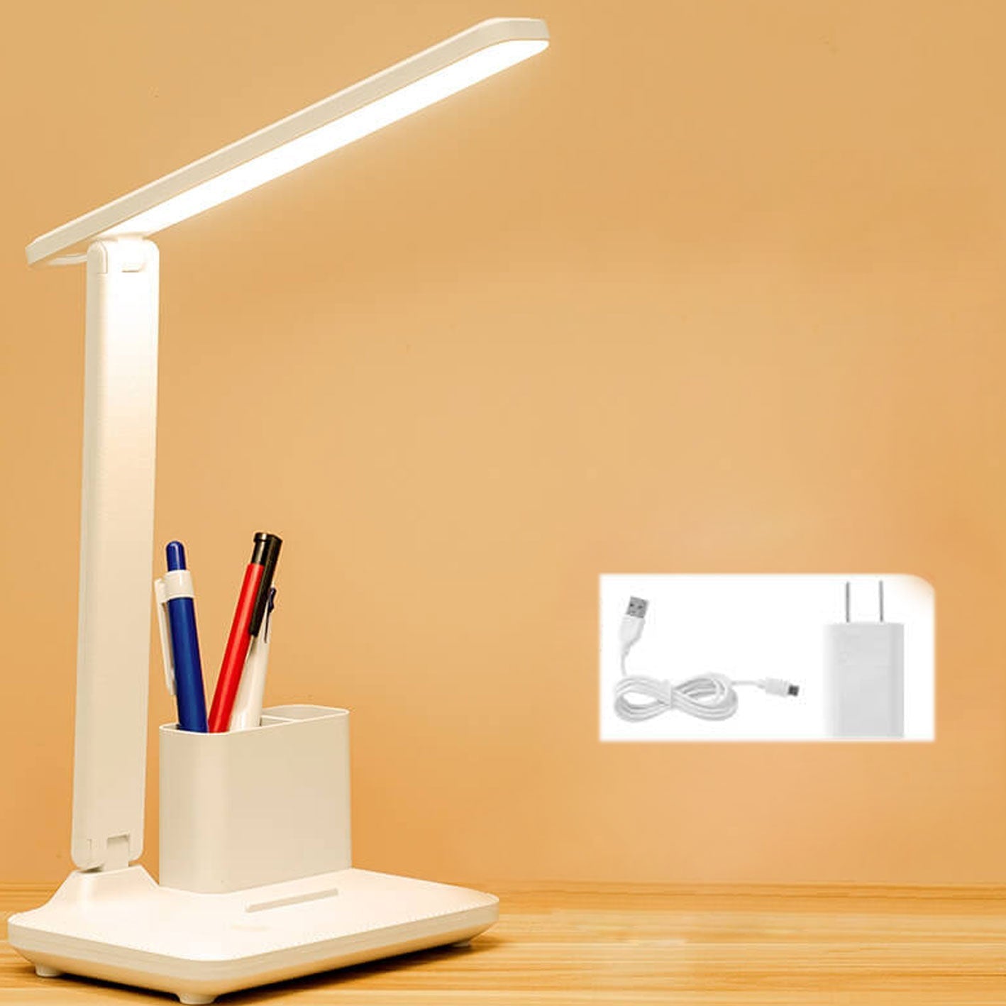 Folding Pen Holder Eye Table Lamp