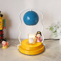 Wavy Iron Round Melting Table Lamp