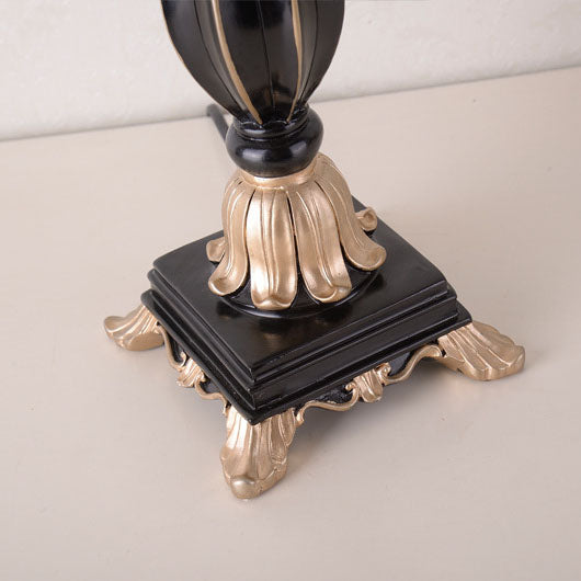 Fabric Cone Tassel Resin Table Lamp