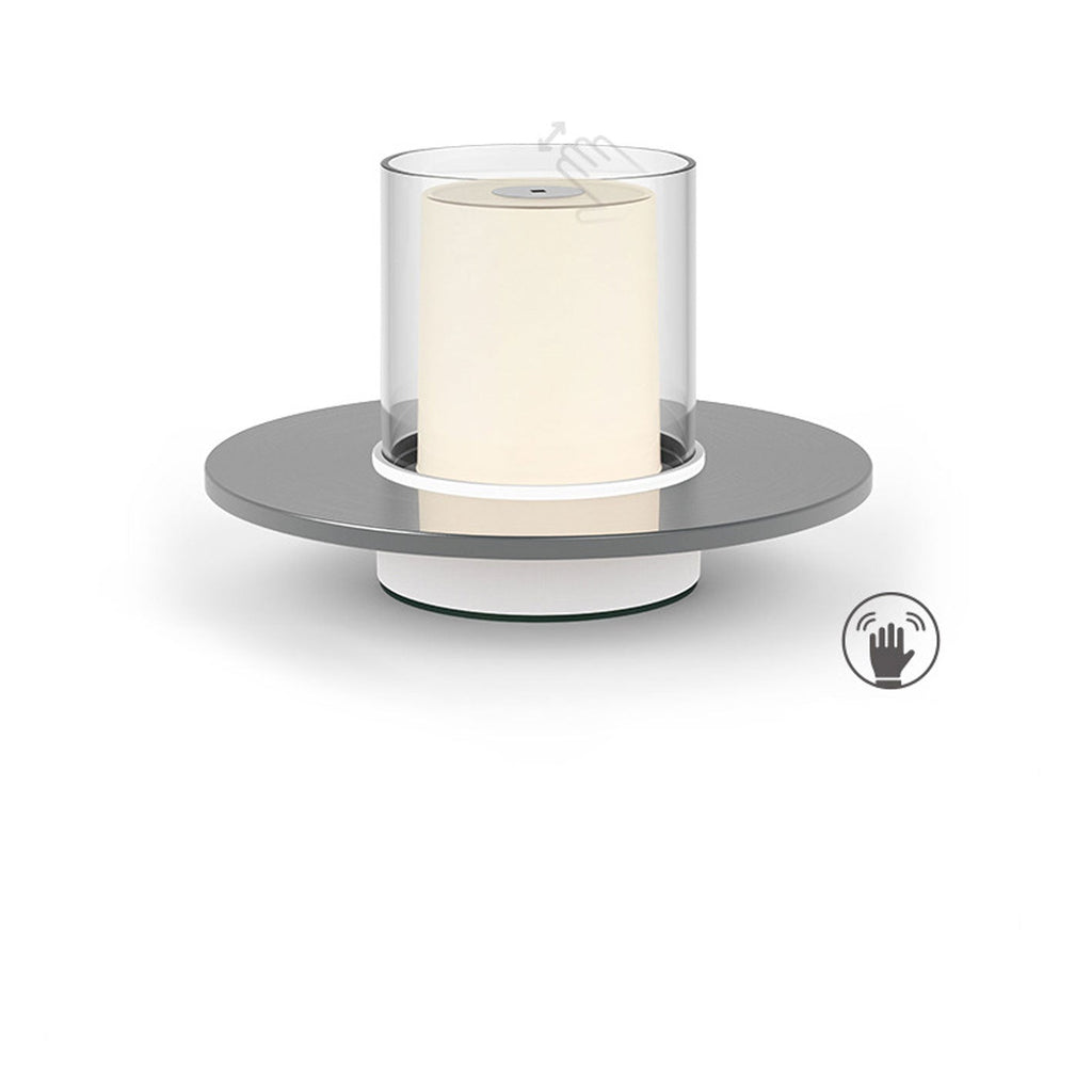 Cylindrical Candlestick Night Table Lamp