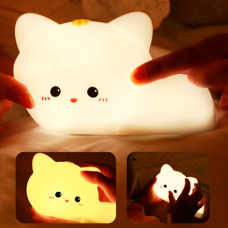 Cat Silicone Pat Remote Table Lamp