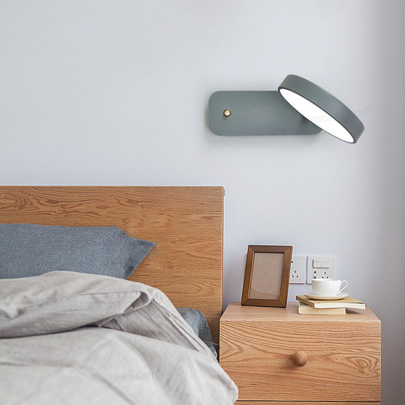 Round Rotatable Switch Reading Wall Lamp