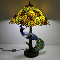 Dome Resin Glass Living 4-Light Table Lamp