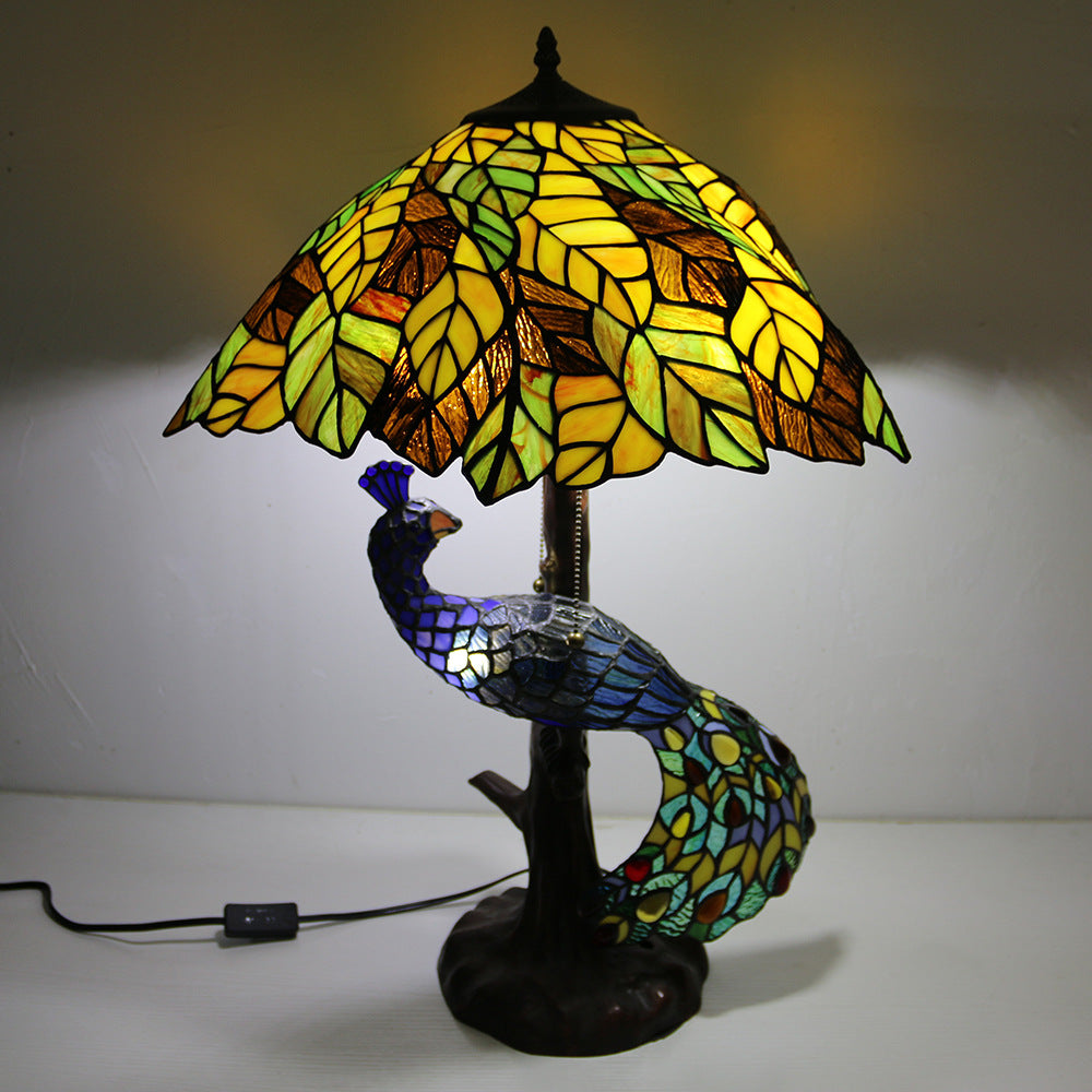 Dome Resin Glass Living 4-Light Table Lamp