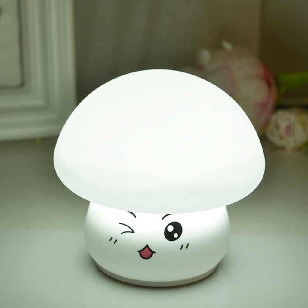 Cartoon Mushroom Silicone Night Table Lamp