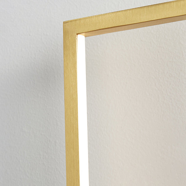 All Copper Rectangular Geometric Wall Lamp