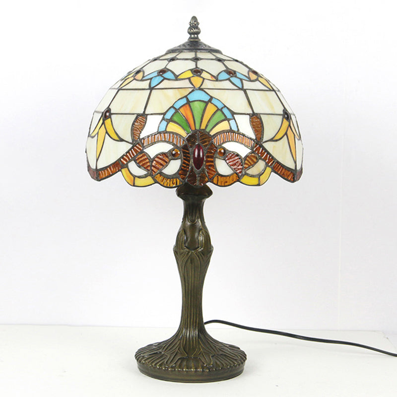 Stained Glass Dome Aolly Table Lamp