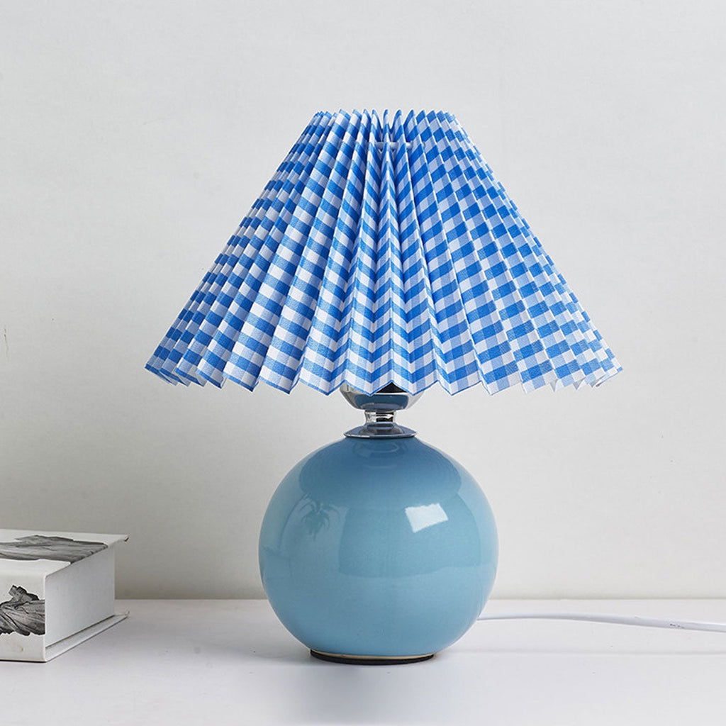 Ceramic Pleated Table Lamp