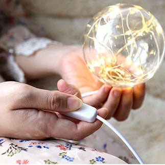 Plastic Lampshade Starry Night Table Lamp