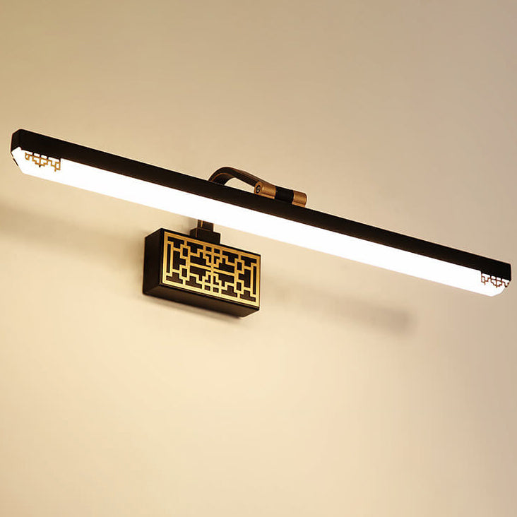 Iron Bar Rotating Mirror Wall Lamp