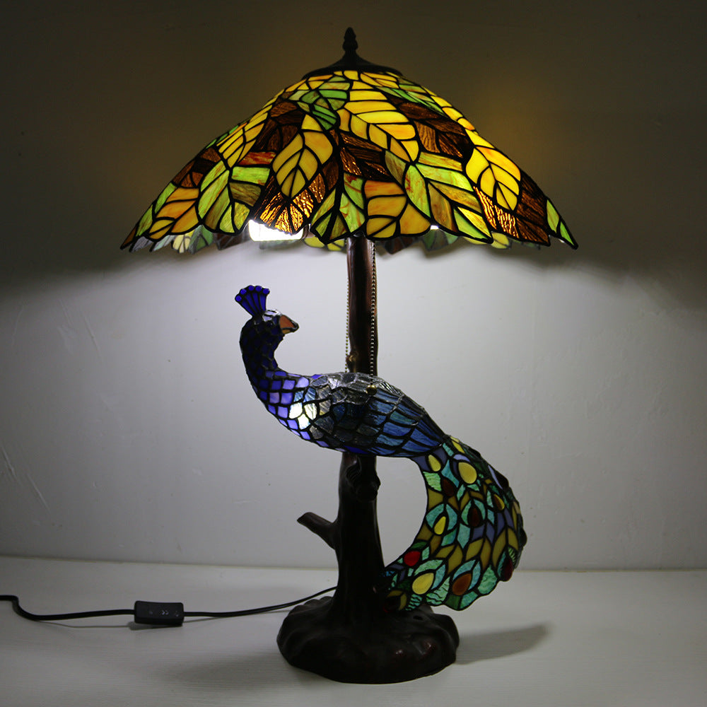 Dome Resin Glass Living 4-Light Table Lamp