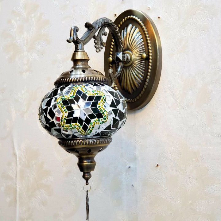Exotic Cracked Glass Wall Lamp