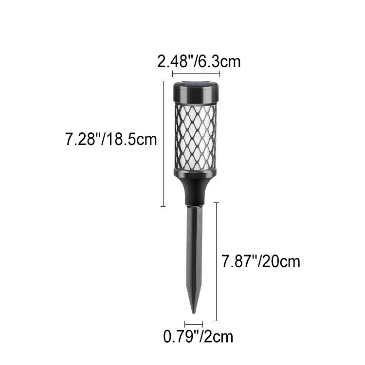 ABS Weaving Cylindrical Cage Outdoor Light