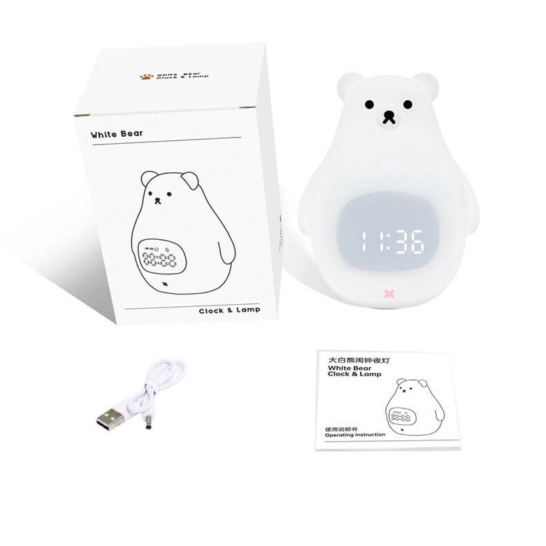 Cartoon Big White Bear Floor Lamp