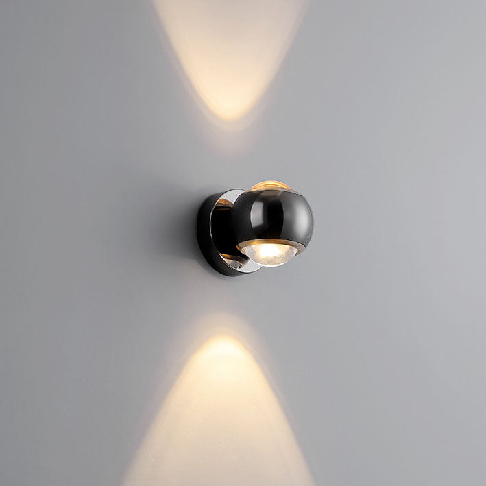 Aluminum Semicircle Up Down Wall Lamp