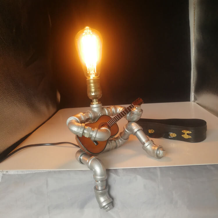 Plumbing Guitar Robot Table Lamp