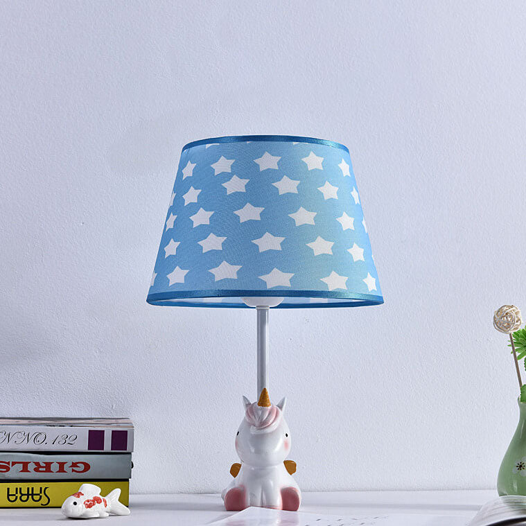 Fun Cartoon Pattern Resin Table Lamp