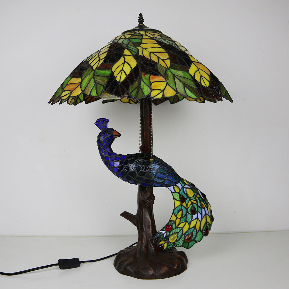 Dome Resin Glass Living 4-Light Table Lamp