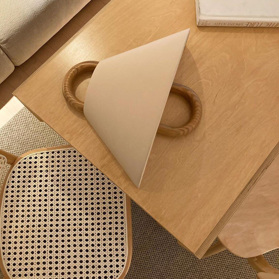 Original Solid Wood Pleated Wall Lamp