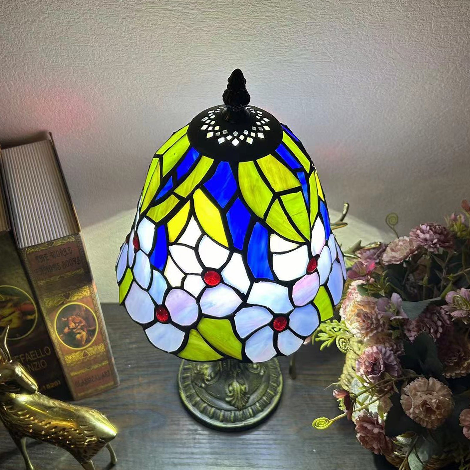 Dome Iron Glass Study Table Lamp