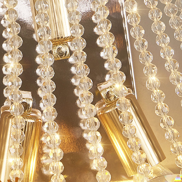 Tassel Inverted Triangle Hardware 3-Light Wall Lamp