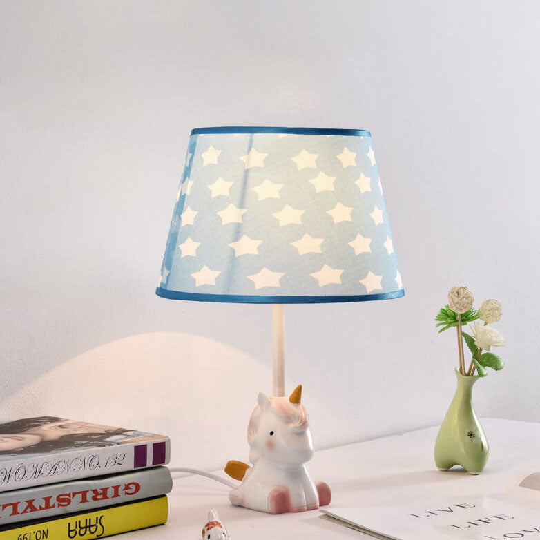 Fun Cartoon Pattern Resin Table Lamp