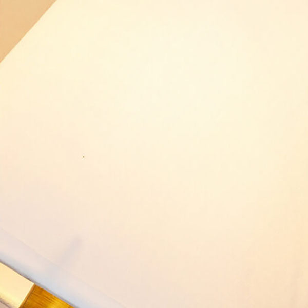 Brass Fabric Glass Straight Wall Lamp