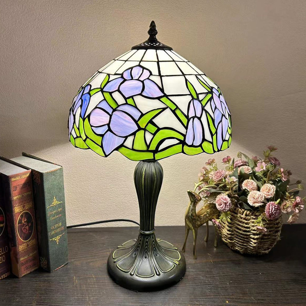 Round Dome Flower Alloy Table Lamp