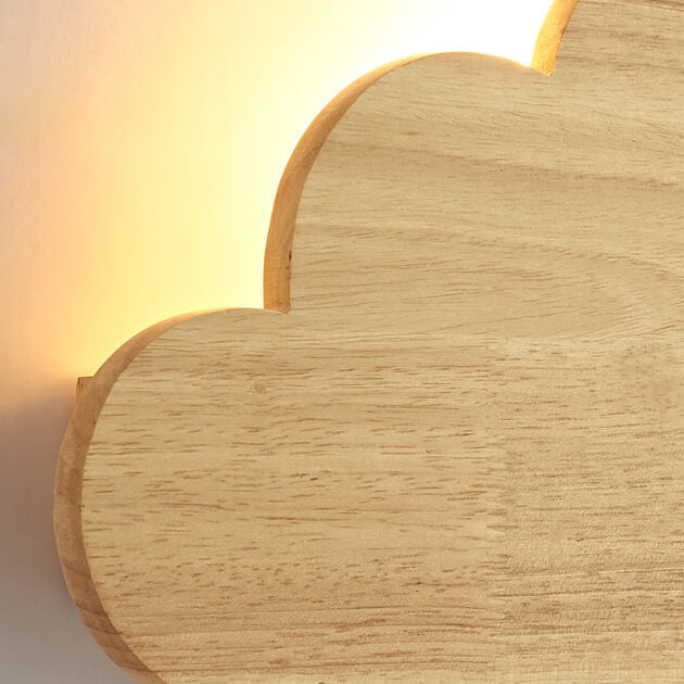 Cloud Wood Wall Lamp